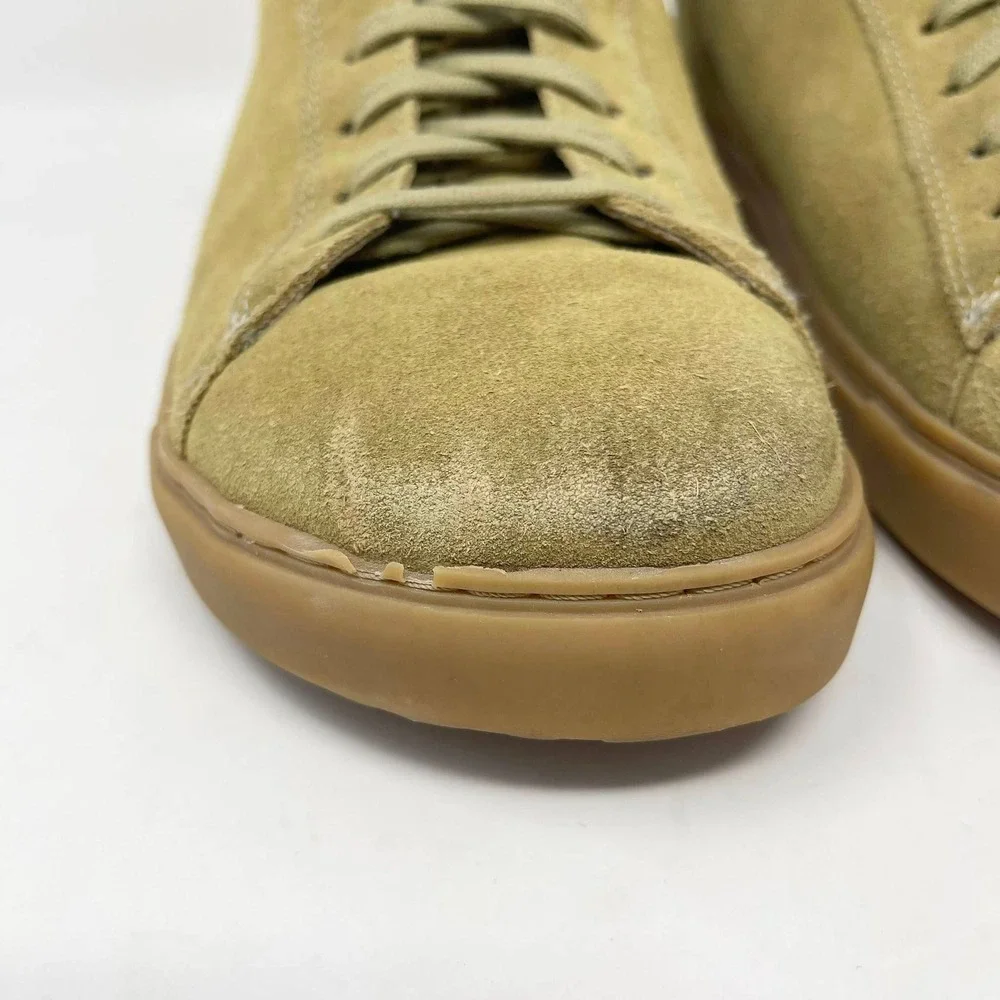 Birkenstock Bend Low Casual‎ Sneakers Mens 43L 10.5 Faded Khaki Suede Footbed
